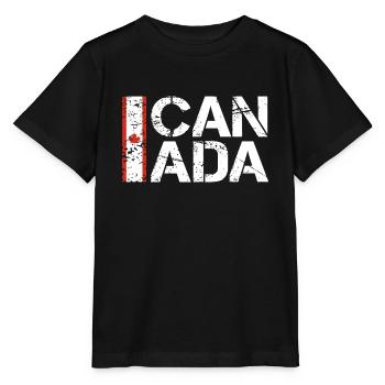 Kanada - Stanley/Stella Kinder T-Shirt MINI CREATOR  - Schwarz - Vorne - Mikhail (115cm)
