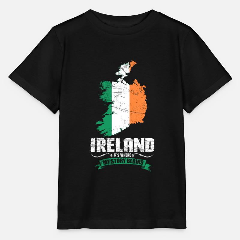 Irlande - T-shirt bio MINI CREATOR Stanley/Stella Enfant - noir