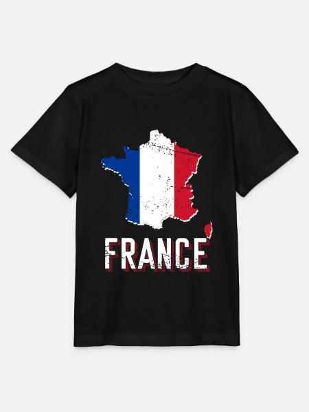 Frankreich - Stanley/Stella Kinder T-Shirt MINI CREATOR  - Schwarz