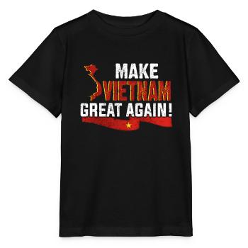 Rends le Vietnam plus grand - T-shirt bio MINI CREATOR Stanley/Stella Enfant - noir - Devant - Mikhail (115cm)