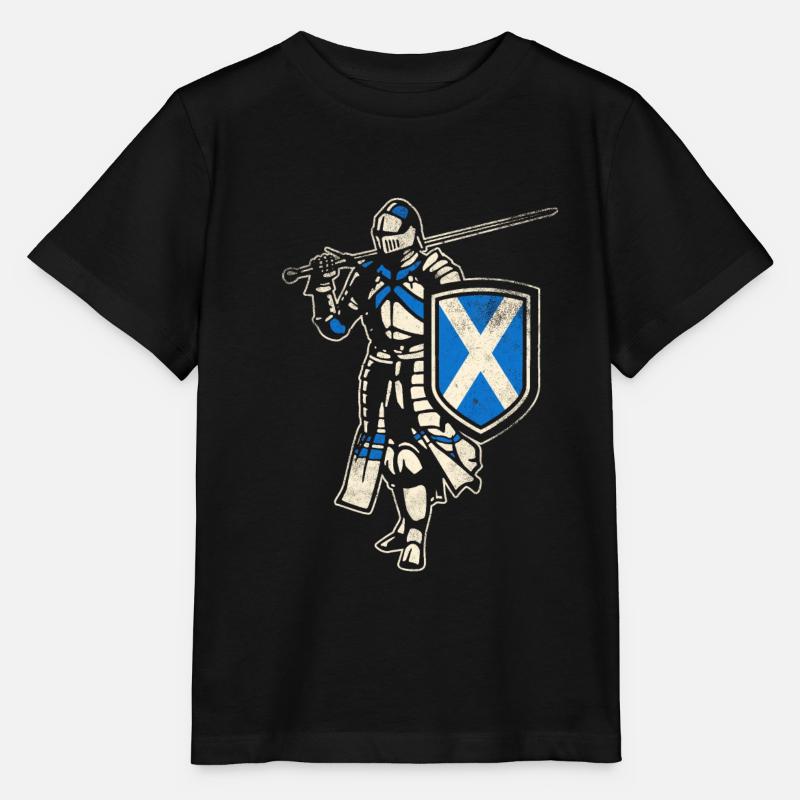 Chevalier écossais - T-shirt bio MINI CREATOR Stanley/Stella Enfant - noir