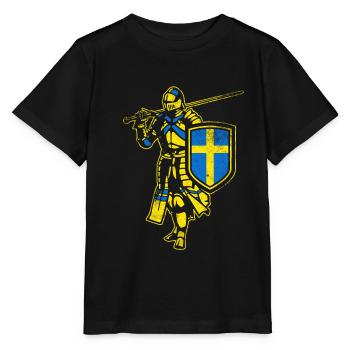 Chevalier suédois - T-shirt bio MINI CREATOR Stanley/Stella Enfant - noir - Devant - Mikhail (115cm)