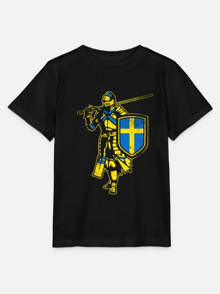 Schwedischer Ritter - Stanley/Stella Kinder T-Shirt MINI CREATOR  - Schwarz