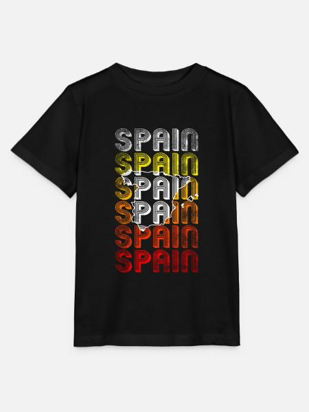 Spanien - Stanley/Stella Kinder T-Shirt MINI CREATOR - Schwarz