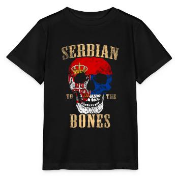 Serbisch bis auf die Knochen - Stanley/Stella Kinder T-Shirt MINI CREATOR  - Schwarz - Vorne - Mikhail (115cm)