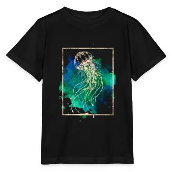 Jellyfish - Stanley/Stella MINI CREATOR Kids’ T-Shirt - black - Front - Mikhail (115cm)