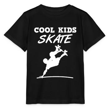 Skateboarder Skater Cool sort cadeau enfants - T-shirt bio MINI CREATOR Stanley/Stella Enfant - noir - Devant - Mikhail (115cm)