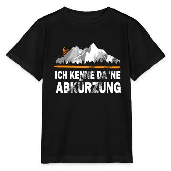 Mountainbike Ich kenn da eine Abkürzung - Stanley/Stella Kinder T-Shirt MINI CREATOR  - Schwarz - Vorne - Mikhail (115cm)