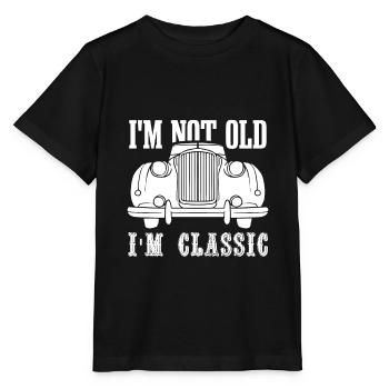 Je ne suis pas vieux, je suis un classique - T-shirt bio MINI CREATOR Stanley/Stella Enfant - noir - Devant - Mikhail (115cm)