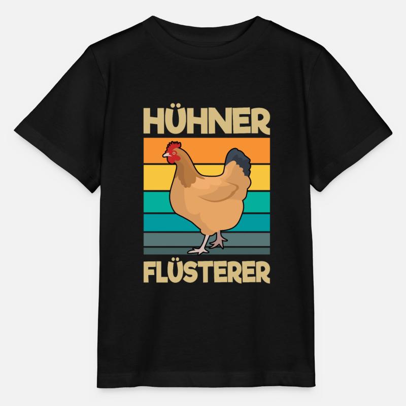 Hühner Flüsterin Huhn Mama - Stanley/Stella Kinder T-Shirt MINI CREATOR  - Schwarz