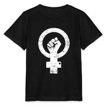 Féminisme grunge - T-shirt bio MINI CREATOR Stanley/Stella Enfant - noir - Devant - Mikhail (115cm)