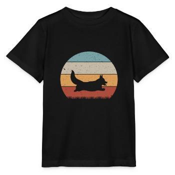 Corgi Pembrokeshire watchdog dogs corgis dog - Stanley/Stella MINI CREATOR Kids’ T-Shirt - black - Front - Mikhail (115cm)