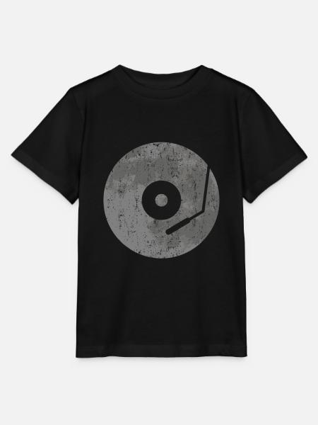 Schallplatte Schallplatten Plattenspieler Geschenk - Stanley/Stella Kinder T-Shirt MINI CREATOR  - Schwarz