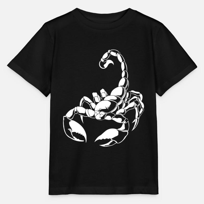 Sternzeichen Skorpion - Stanley/Stella Kinder T-Shirt MINI CREATOR  - Schwarz