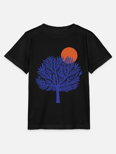 Baum des Lebens Yoga Retro Yoga Fan Yogalehrerin - Stanley/Stella Kinder T-Shirt MINI CREATOR  - Schwarz