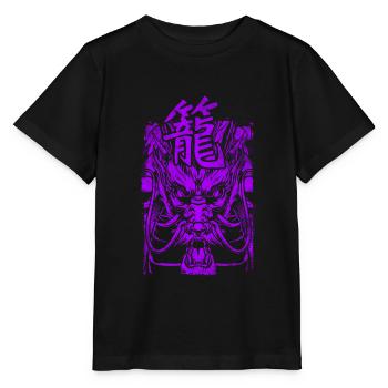 Drache Japanisch Chinesisch Schriftzeichen - Stanley/Stella Kinder T-Shirt MINI CREATOR  - Schwarz - Vorne - Mikhail (115cm)