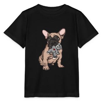French Bulldog | French Bulldog - Stanley/Stella MINI CREATOR Kids’ T-Shirt - black - Front - Mikhail (115cm)