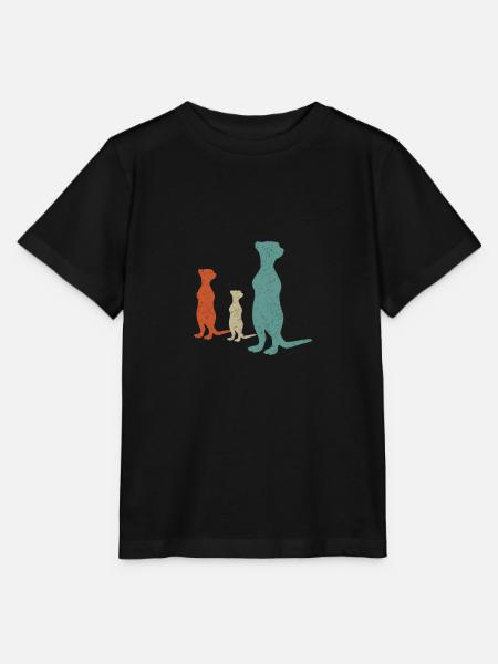 Suricates - T-shirt bio MINI CREATOR Stanley/Stella Enfant - noir