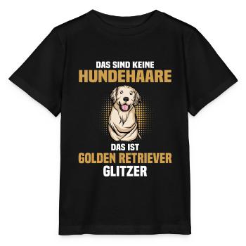 Golden-Retriever | Golden Retriever - Stanley/Stella Kinder T-Shirt MINI CREATOR  - Schwarz - Vorne - Mikhail (115cm)