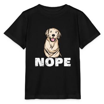 Golden-Retriever | Golden Retriever - Stanley/Stella Kinder T-Shirt MINI CREATOR  - Schwarz - Vorne - Mikhail (115cm)