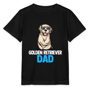 Golden-Retriever | Golden Retriever - Stanley/Stella Kinder T-Shirt MINI CREATOR  - Schwarz - Vorne - Mikhail (115cm)