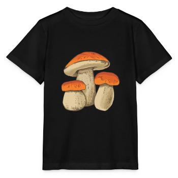 Mushroom Picker Mushrooms Mushrooms Porcini Mushrooms Mushroom Seekers - Stanley/Stella MINI CREATOR Kids’ T-Shirt - black - Front - Mikhail (115cm)