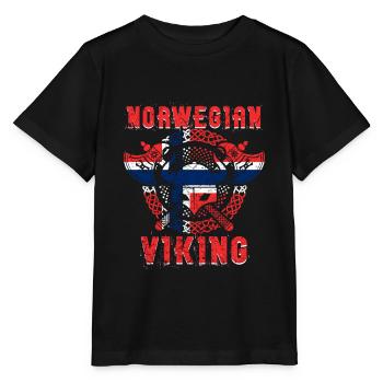 Norwegischer Wikinger - Stanley/Stella Kinder T-Shirt MINI CREATOR  - Schwarz - Vorne - Mikhail (115cm)