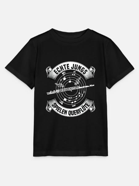 Musik Instrument Flöte | Querflöte - Stanley/Stella Kinder T-Shirt MINI CREATOR - Schwarz