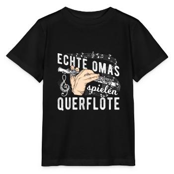 Musik Instrument Flöte | Querflöte - Stanley/Stella Kinder T-Shirt MINI CREATOR  - Schwarz - Vorne - Mikhail (115cm)