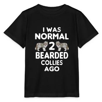 Bearded Collie - Stanley/Stella Kinder T-Shirt MINI CREATOR  - Schwarz - Vorne - Mikhail (115cm)