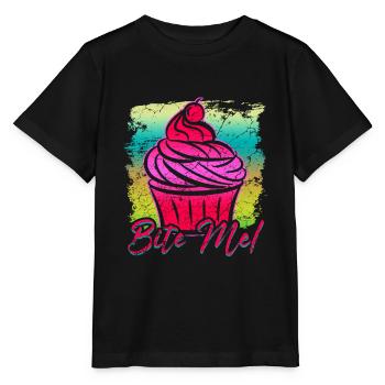 Cupcake - Stanley/Stella Kinder T-Shirt MINI CREATOR  - Schwarz - Vorne - Mikhail (115cm)