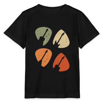 Guitariste Guitariste Guitariste Guitariste Vintage - T-shirt bio MINI CREATOR Stanley/Stella Enfant - noir - Devant - Mikhail (115cm)