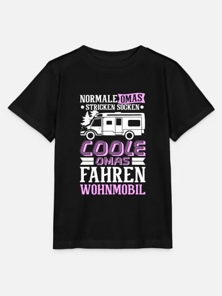 Camping Oma - Stanley/Stella Kinder T-Shirt MINI CREATOR - Schwarz