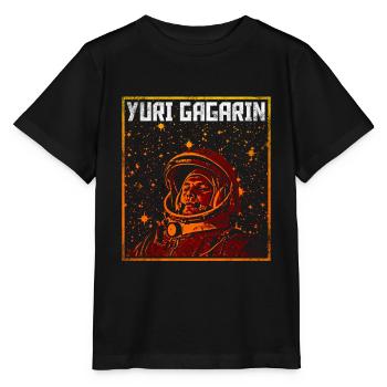 Juri Gagarin - Stanley/Stella Kinder T-Shirt MINI CREATOR  - Schwarz - Vorne - Mikhail (115cm)