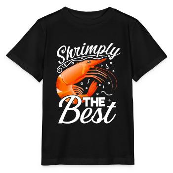 Crevettes Fruits de mer Fruits de mer Crabe Crabe - T-shirt bio MINI CREATOR Stanley/Stella Enfant - noir - Devant - Mikhail (115cm)