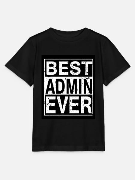 Best Admin ever - Stanley/Stella Kinder T-Shirt MINI CREATOR - Schwarz