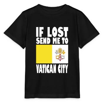 Drapeau de la Cité du Vatican - T-shirt bio MINI CREATOR Stanley/Stella Enfant - noir - Devant - Mikhail (115cm)