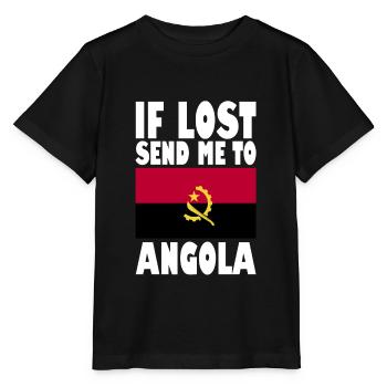 Drapeau de l’Angola - T-shirt bio MINI CREATOR Stanley/Stella Enfant - noir - Devant - Mikhail (115cm)