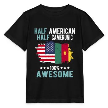 Half American Half Cameroonian - Stanley/Stella MINI CREATOR Kids’ T-Shirt - black - Front - Mikhail (115cm)