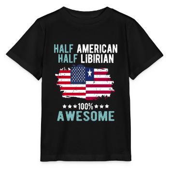 Half American Half Libyan - Stanley/Stella MINI CREATOR Kids’ T-Shirt - black - Front - Mikhail (115cm)