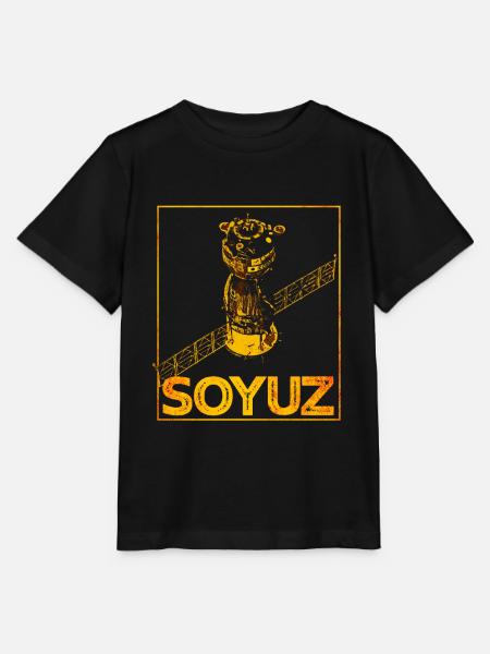 Sojus Raumschiff Sowjetunion - Stanley/Stella Kinder T-Shirt MINI CREATOR - Schwarz