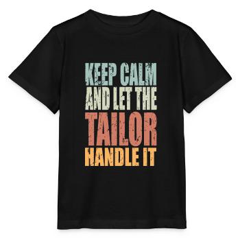 Keep Calm Schneider Spruch Schneider Geschenk - Stanley/Stella Kinder T-Shirt MINI CREATOR  - Schwarz - Vorne - Mikhail (115cm)