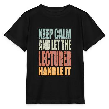 Keep Calm Editor Saying Editor Gift - Stanley/Stella MINI CREATOR Kids’ T-Shirt - black - Front - Mikhail (115cm)
