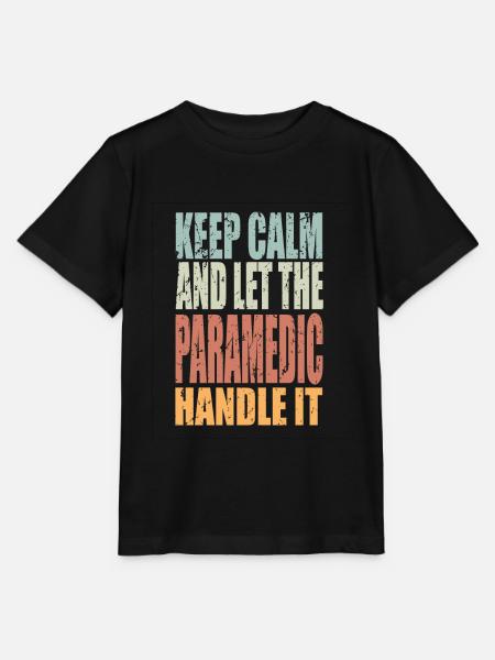Keep Calm Sanitäter Spruch - Stanley/Stella Kinder T-Shirt MINI CREATOR  - Schwarz