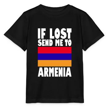Drapeau de l’Arménie - T-shirt bio MINI CREATOR Stanley/Stella Enfant - noir - Devant - Mikhail (115cm)