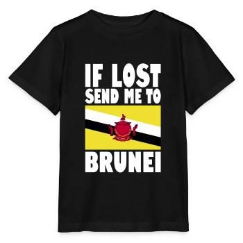Drapeau du Brunei - T-shirt bio MINI CREATOR Stanley/Stella Enfant - noir - Devant - Mikhail (115cm)