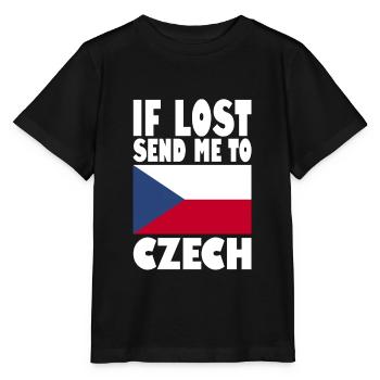 Drapeau de la République tchèque - T-shirt bio MINI CREATOR Stanley/Stella Enfant - noir - Devant - Mikhail (115cm)