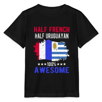 Half French Half Uruguayan - Stanley/Stella MINI CREATOR Kids’ T-Shirt - black - Front - Mikhail (115cm)