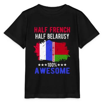 Half French Half Belarusian - Stanley/Stella MINI CREATOR Kids’ T-Shirt - black - Front - Mikhail (115cm)