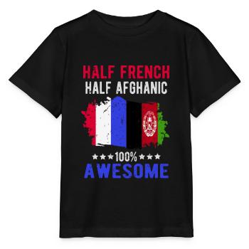Half French Half Afghan - Stanley/Stella MINI CREATOR Kids’ T-Shirt - black - Front - Mikhail (115cm)